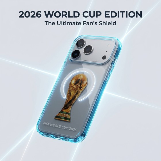 2026 FIFA World Cup Trophy Magnetic Transparent Phone Case for iPhone Series